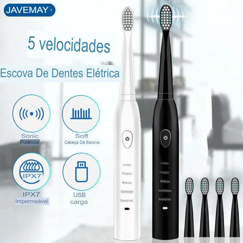 Escova de Dentes Elétrica Ultra-sônica - Minha loja