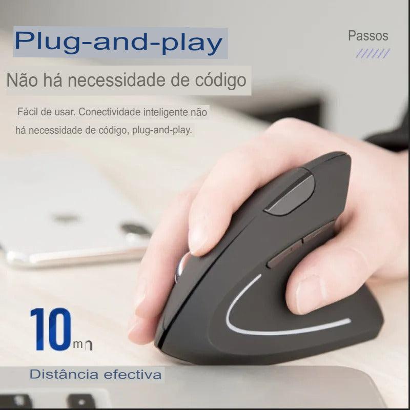 Mouse sem fio Vertical - Minha loja